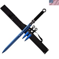 21-Inch Full Tang Stainless Steel Katana with Cord Wrapped Handle & Sheath picture