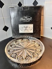The Drena Collection 24% Lead Polish Crystal Plate w/ Box Miller Import picture
