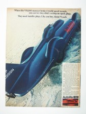 Autolite Spark Plug Vintage Ad Bluebird CN7 Land Speed Record Car 1960s Print AD picture
