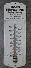 Vintage Dover & New Philadelphia Ohio Advertising Thermometer Tusco Service Inc picture