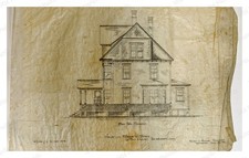 Westborough Massachusetts 1893 87 West Main House Plan Standard Postcard picture