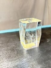 3D Laser Crystal Block Fairy with Dragonfly 3