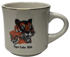 Boy Scouts of America  Mug BSA Tiger Cubs Ceramic Vintage Troop picture