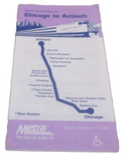 DECEMBER 2006 METRA CHICAGO TO ANTIOCH TIMETABLE METRA NORTH CENTRAL SERVICE picture