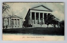 Richmond VA-Virginia, State Capitol Building, Antique Vintage Souvenir Postcard picture