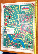 Original 1968 Harvard University Radcliffe College Silkscreen Map by Sky Bradley picture