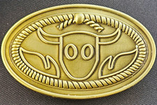  vintage Toy Story Sheriff Woody belt buckle featuring a western design brass? picture
