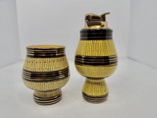 HTF Vintage MCM Bitossi Aldo Londi Table Lighter & Cigarette Holder Set Stunning picture