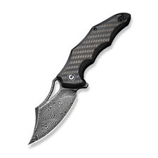 CIVIVI Knives Chiro C23046-DS1 Carbon Fiber Black G10 Damascus Pocket Knife picture