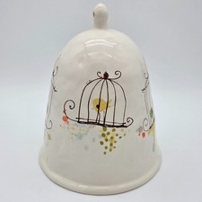 VHTF Rare Magenta Exclusive OG Rae Dunn Pottery Birdcages Birdhouse 10.5” x 8” picture