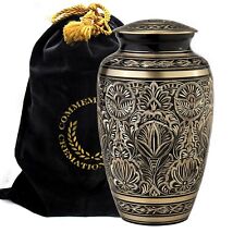 Majestic Black Cremation Urn, Cremation Urns Adult, Urns for Human Ashes picture