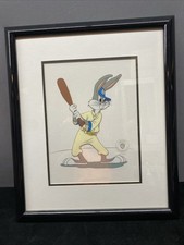 Baseball Bugs Bunny  Framed LTD  Edition Warner Bros Sericel 1992 McKimson W COA picture