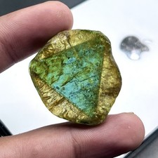 Rare 47 Ct Liddicoatite Tourmaline Slice | Natural Tri Color Tourmaline Crystal picture