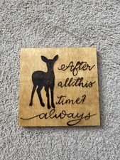 Handmade Harry Potter Inspired After All This Time Always Wood Burned Sign picture