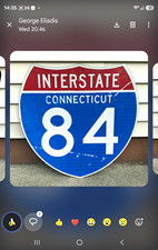 Interstate Highway Shield Sign Connecticut Interstate 84 picture