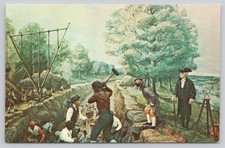 George Washington Potomac River Canal 1785 Hagley Museum Postcard picture