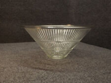  Holophane Ribbed Clear Glass Swag Lamp Shade Torchiere 15