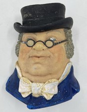 Legend Products Mr. Pickwick Vintage Chalkware Bust Made In England (1982) picture
