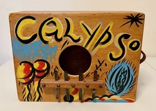 Handmade Jamaican Wooden Marimbula Rhumba Finger Piano Box - Vintage Music Box picture