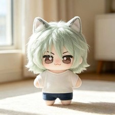 Yani Neko Chainsmoker Cat Anime Sato Yuko Plush Doll 10cm Toy Pendant Gift picture