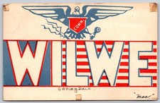 1939 WILWE Springdale CT Ham Radio QSL Postcard W7FTX Amateur Radio D449 picture