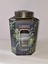 Vintage Clarnico Mitcham Mints Octagonal Shop Display Tin Glass Front 1910s 20s picture