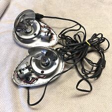 2 Vintage Fire Ball A2 Emergency Beacon Magnetic Rotating Lights 12V WORKING picture