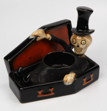 Vintage 2009 Yankee Candle Halloween Boney Bunch Mark Cook Skeleton in Coffin picture