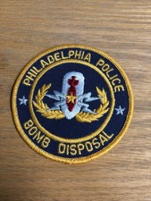 Philadelphia Police Bomb Disposal 3 1/2” Round Patch  picture