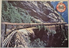 Vintage Postcard White Pass & Yukon Railroad Route  Alaska d  4x6