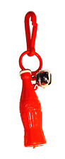Vintage 1980s Plastic Charm Red Cola Soda Bottle Charms Necklace Clip On Retro picture
