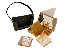VTG VOLUPTE USA Sophisticase Makeup Compact Purse Unused Papers Complete 1950s picture