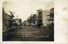 Turlock CA California Main View c1907 RPPC Photo Postcard COPY picture
