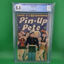 Pin-Up Pete 1 CGC 5.5 1952 Toby Press Golden Age Jack Sparling Good Girl Art GGA picture