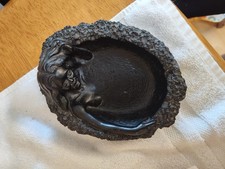 Vintage Coco Joes Hawaii Goddess Pele Volcanic Lava Rock Ashtray Tiki Room Decor picture