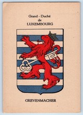Grevenmacher Luxembourg Postcard Grand-Duche Lion Logo Grevenmacher c1910 picture