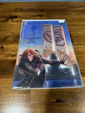 I Love NY Benefit Book Signed Joseph Michael Linsner Dawn 9/11 Sketch picture