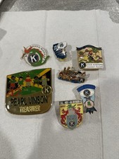 Lot of 7 Vintage Kiwanis International Enamel Lapel Pins Cal-Nev-Ha Division 42 picture