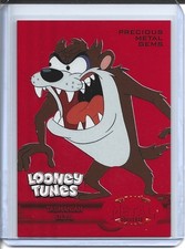 2024 Fleer Retro Looney Tunes Tasmanian Devil Red PMG Precious Metal Gems 26/100 picture