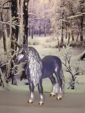 OOAK cm Custom Mojo Horse Like Breyer Resculpt To Unicorn 🦄 Lovely Lavender Ice picture