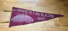 Rare 1926 Visit Babes Pavilion Walton County Florida Felt Pennant picture