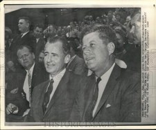 1960 Press Photo President-elect Kennedy & Florida Sen. George Smathers in Miami picture