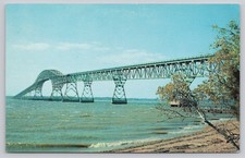 Vintage Potomac River Bridge Newburg MD Photochrome Postcard picture