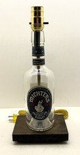 Michter's American Whiskey Liquor Bottle TABLE LAMP LIGHT w Wood Base picture