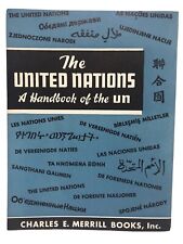 1958 The United Nations a Handbook of the UN - Charles E. Merrill Books  picture