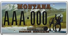 *SAMPLE SALE*  Montana TIMBER HERITAGE Sample License Plate picture