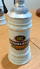 11 Inch Porcelain Austrian Oktoberfest Lidded Stein Lech Zurs GREAT CONDITION picture