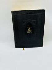 Hertel Holy Bible Red Letter Masonic Edition Cyclopedic Indexed Freemason 1942 picture
