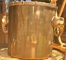 Vintage Brass Elephant - Elephant Ear Wine Chiller Ice Bucket Cache Pot picture