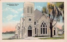 Lakeland FL Florida Presbyterian Church Downtown 1920s Vtg Postcard B8 picture